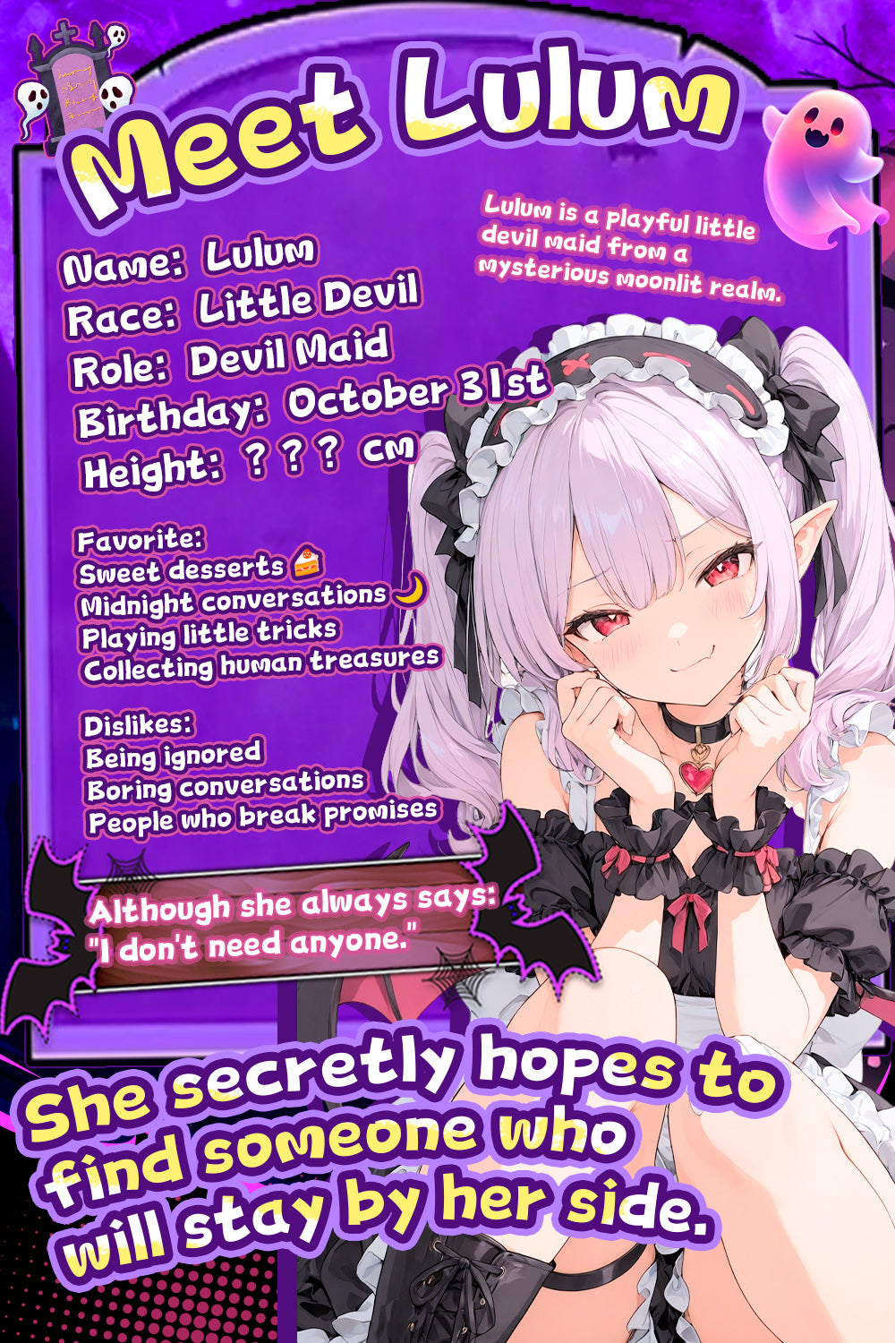 Lulum Little Devil character profile card